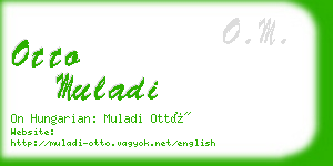 otto muladi business card